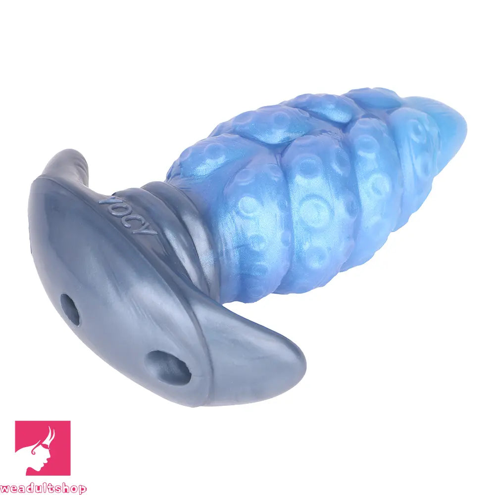 2.91in-9.05in Octopus Vibrating Anchor Dildo Anal Plug Wearable Mouth Gag
