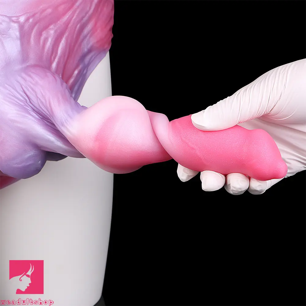 8.81in Knot Dog Silicone Monster Strap on Dildo For Couples Sex Orgasm