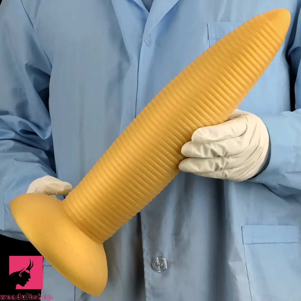 13.38in 14.96in Pointed Large Long Threaded Anal Plug Dildo For Anal Sex