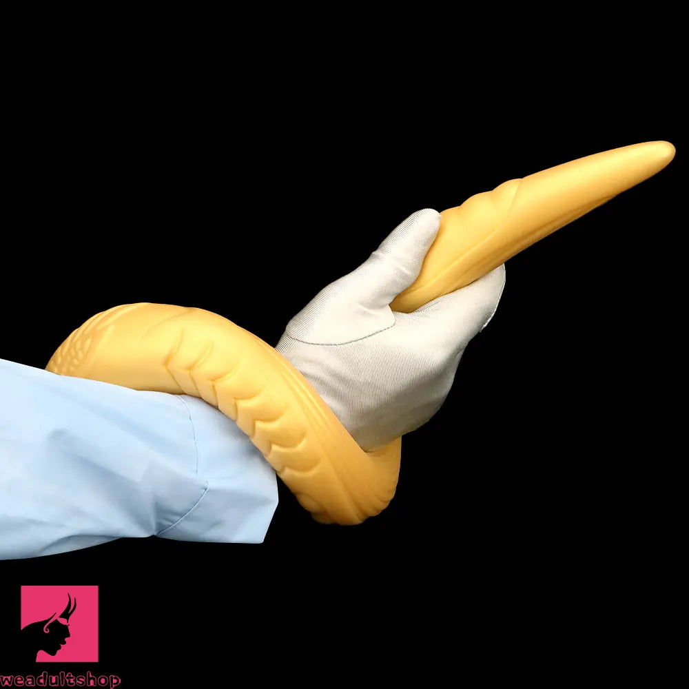 12.2in 16.14in 20.07in Gold Silicone Super Long Anal Dilator Dildo Huge Toy