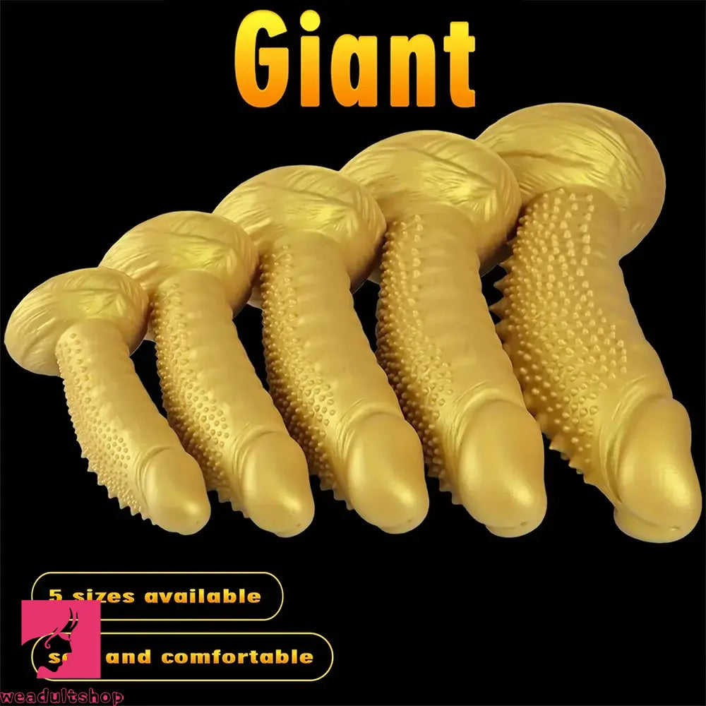7.08in 8.66in 10.23in 11.81in 13.38in Spiky Particles Huge Dildo With Penis