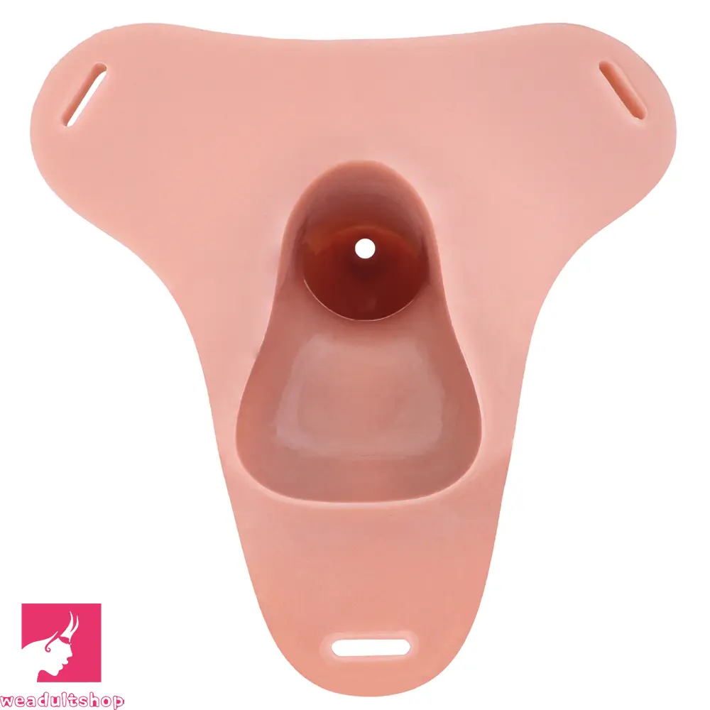 7.48in Strap on Silicone Cock Cage Dildo For Chastity Cock Hollow Dildo