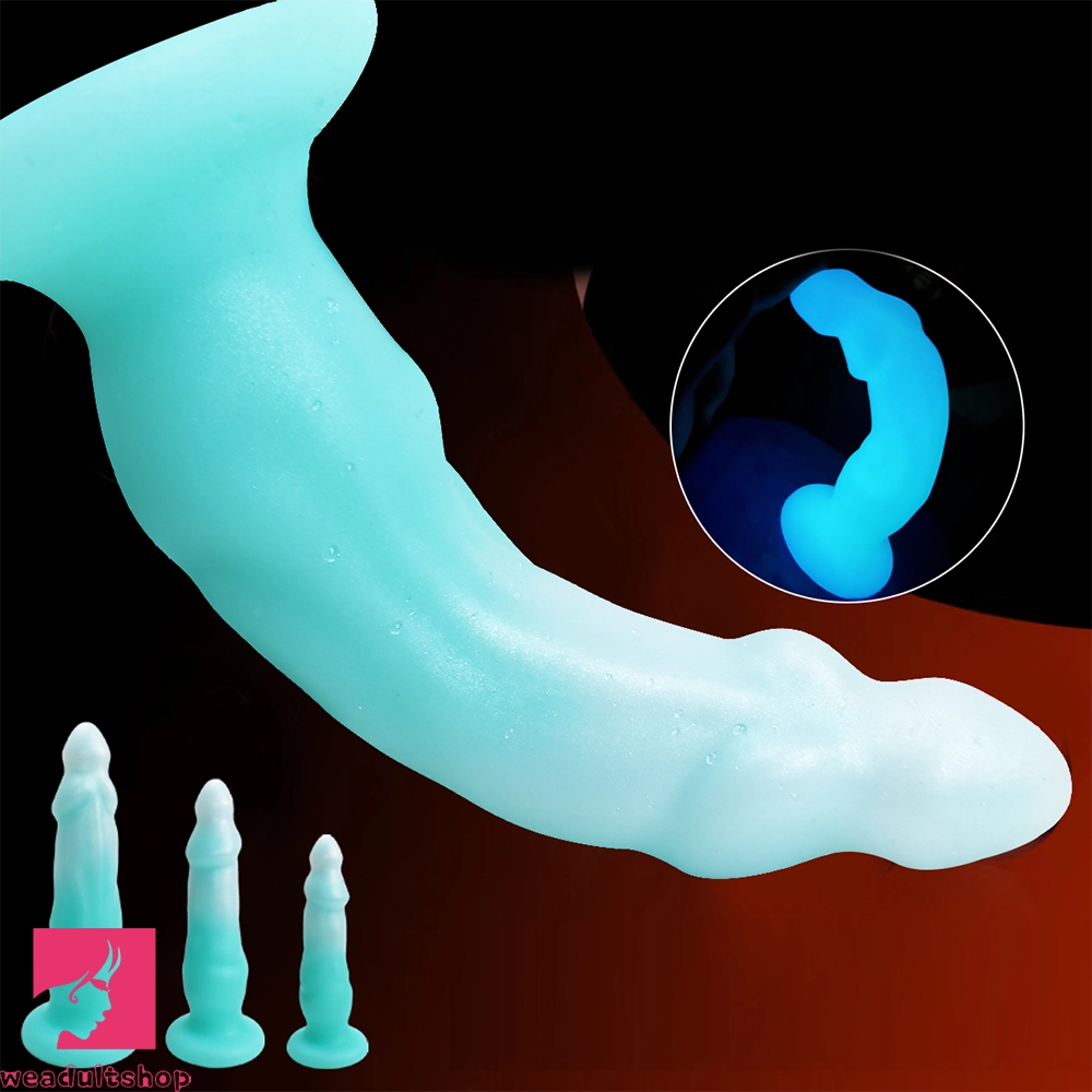 9.44in 10.8in 12.5in Big Luminous Silicone Soft Cock Dildo For Prostate