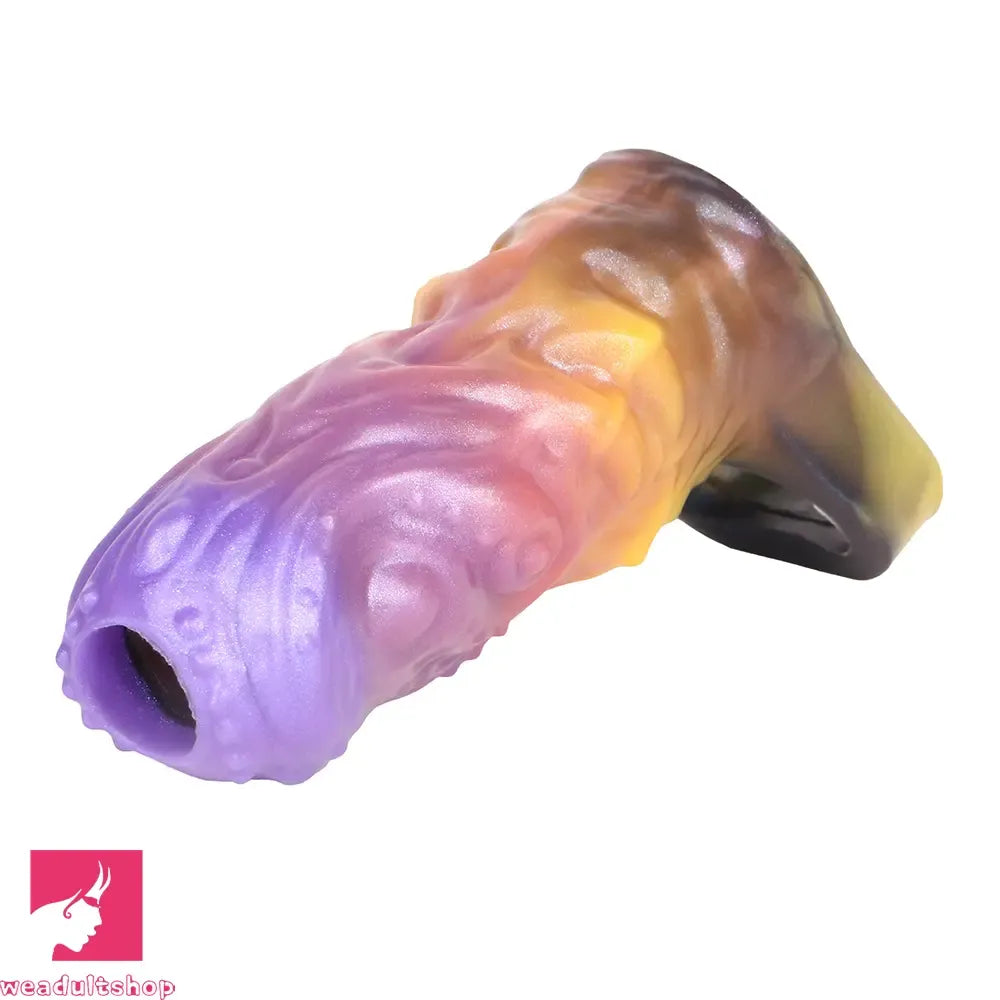 4.84in Grasoth Fantasy Odd Silicone Soft Dildo Sleeve Penis Extender