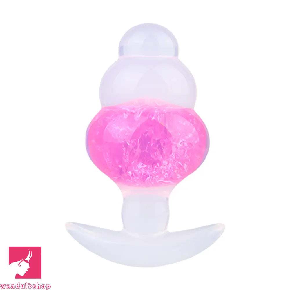4.53in Luminous Silicone Anal Beads Dildo Anal Love Toy For Women Clit