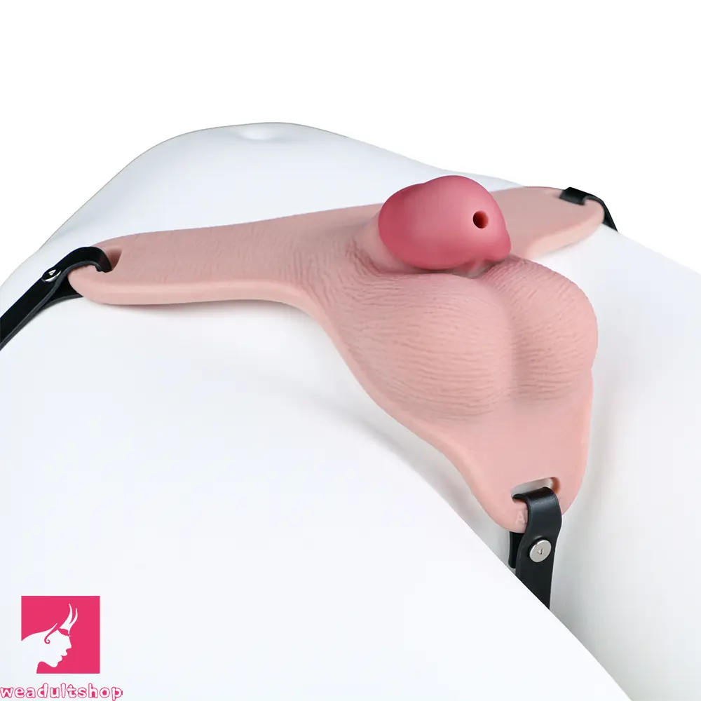 3.34in Real Hollow Chastity Cage Dildo For Prostate Hands-free Using Sex