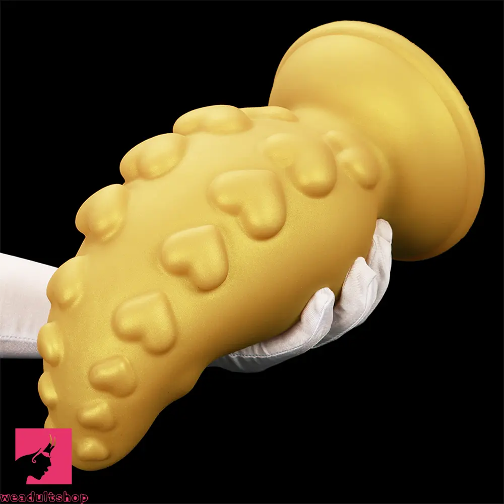 5.31in 6.88in 8.46in 10.62in Heart Anal Plug Dildo Prostate Massage Butt Toy