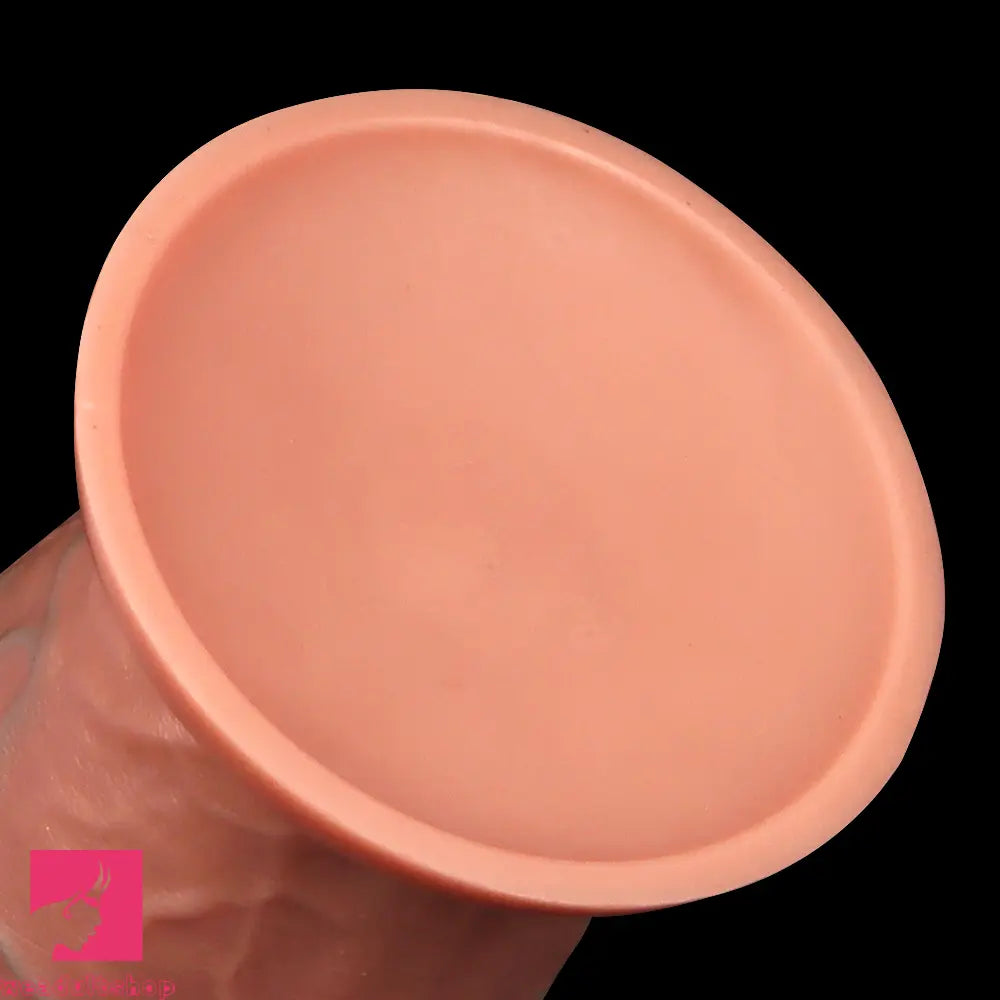 8.85in Liquid Silicone Dual Hardness Super Large Thick Cock Flexible Dildo