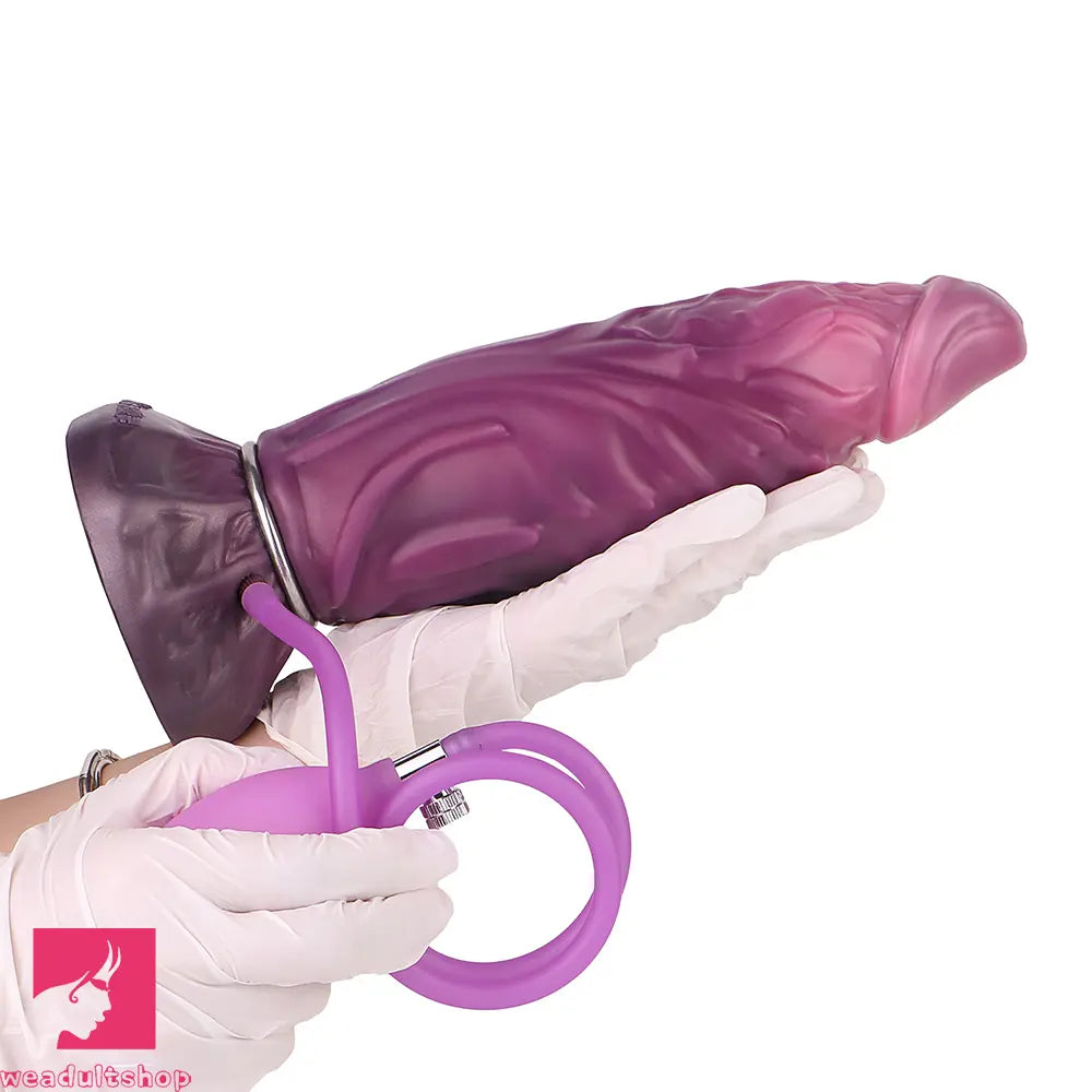 9.64in Squeezing Inflatable Alien Penis Fantasy Odd Silicone Dildo For Sex