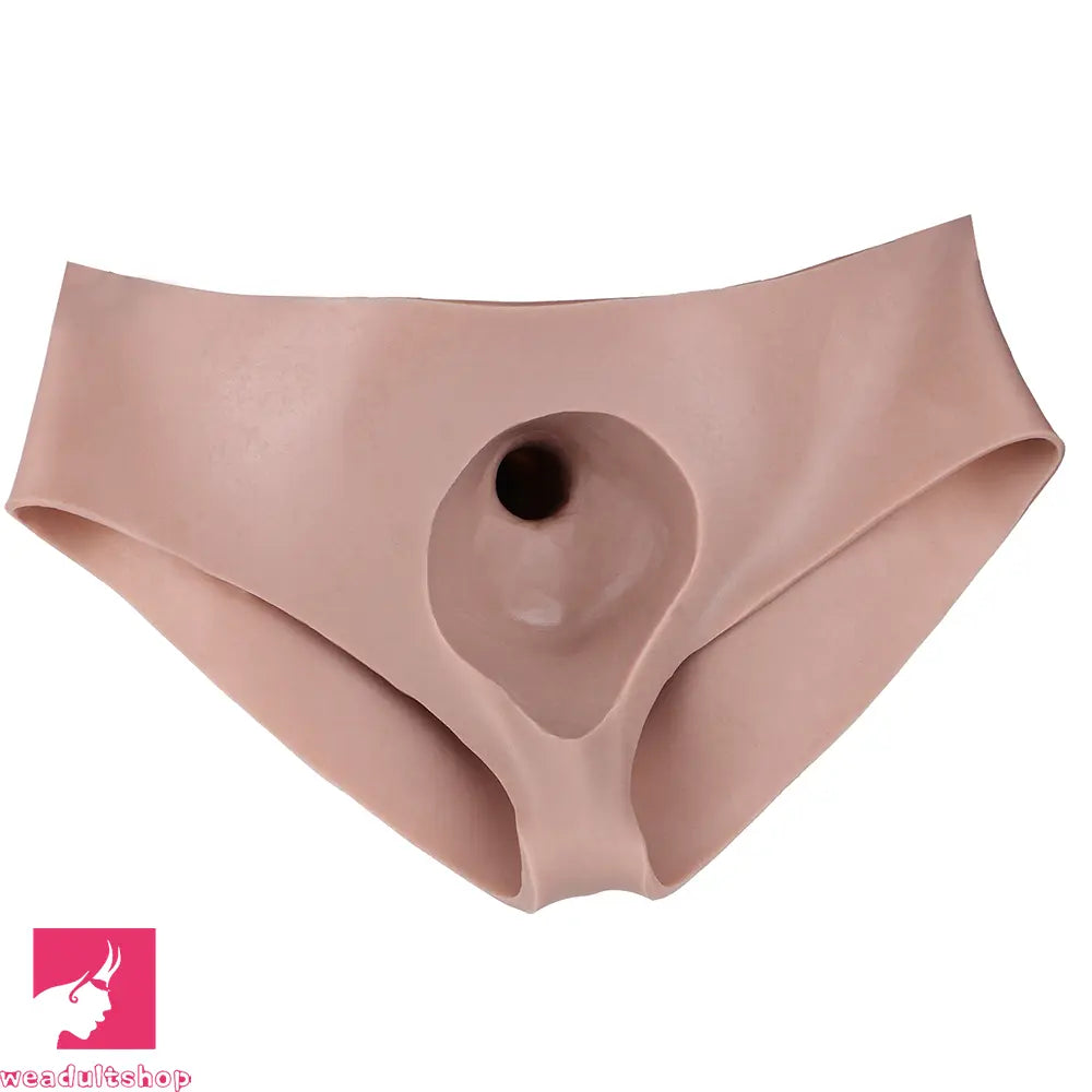 9.29in Silicone Dildo Leather Pants Strap on Lifelike Cock Skin Feeling Dildo