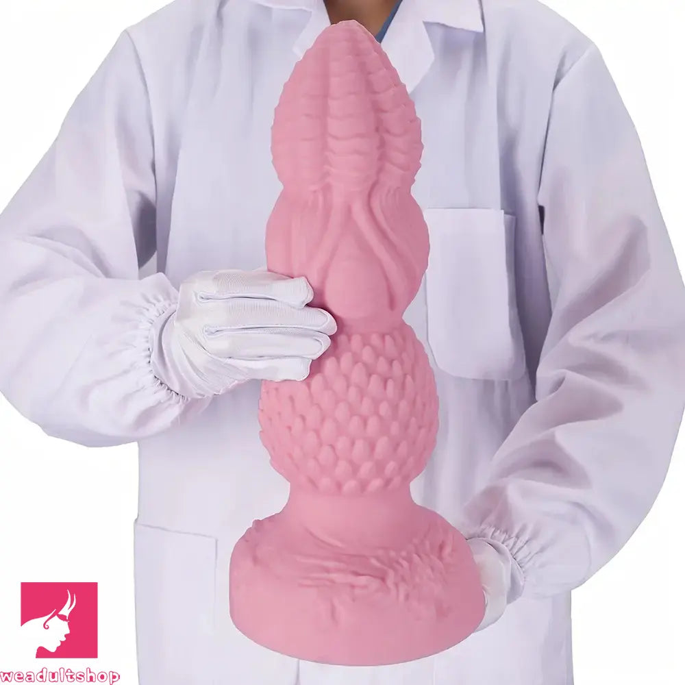7.28in 9.05in 10.63in 11.81in 13.38in Fantasy Silicone Soft Clitoris Anal Dildo