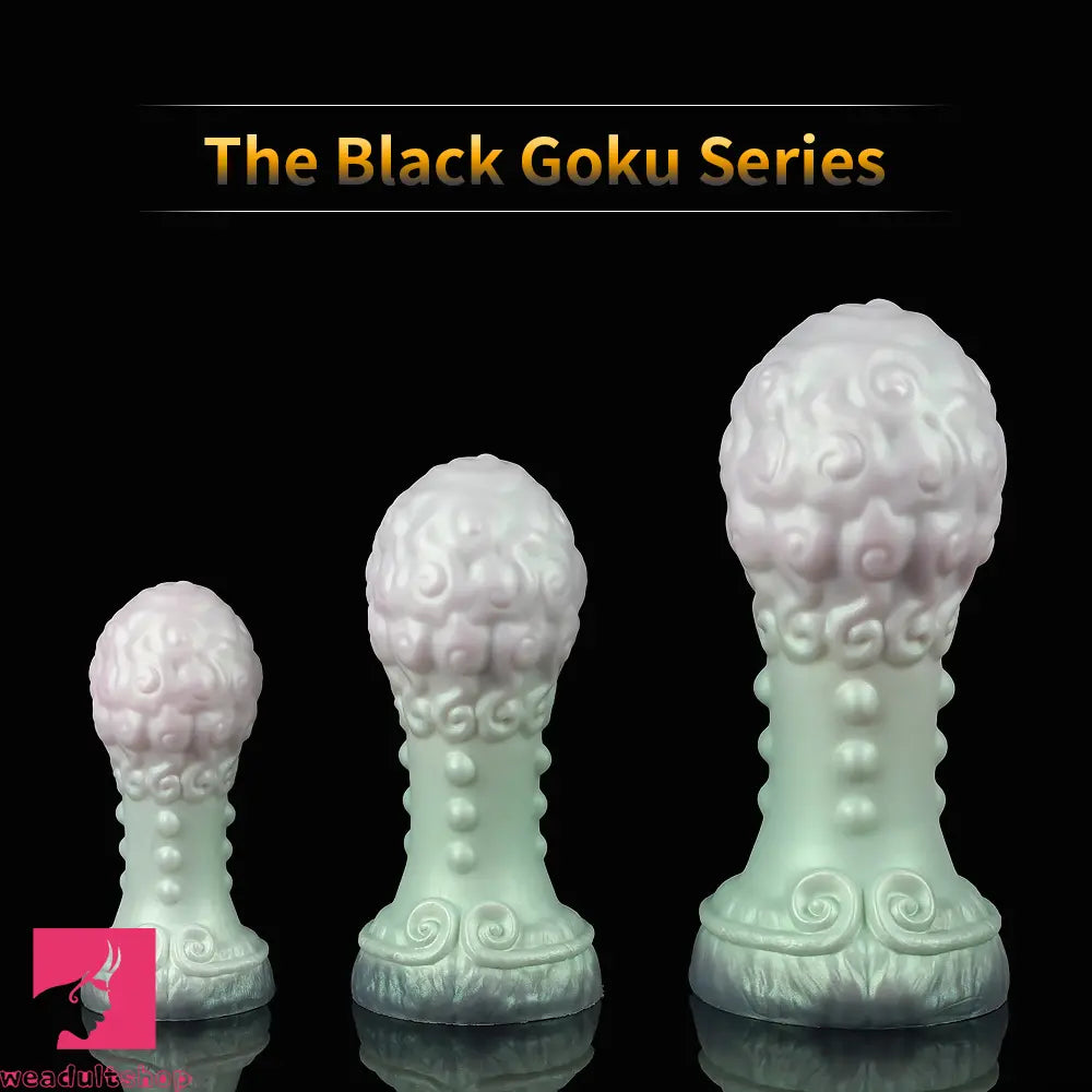 5.51in 7.08in 9.05in Spiked Silicone Round Silicone Soft Odd Dildo Anal Plug