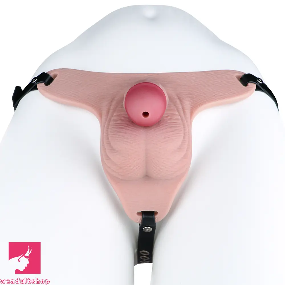 3.93in Real Hollow Chastity Cage Dildo Adult Sex Toy For Women Couples