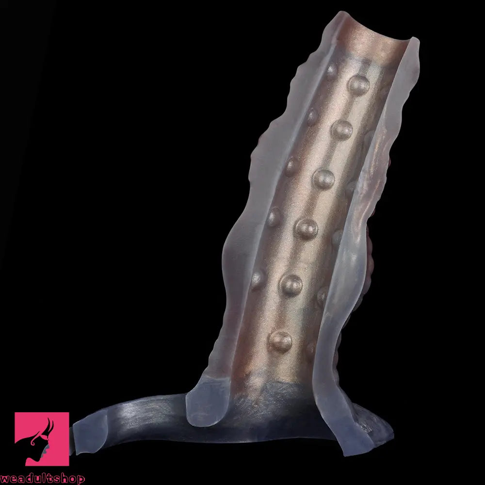 6.69in Tentacle Silicone Monster Hollow Strap on Dildo Sleeve For Cock