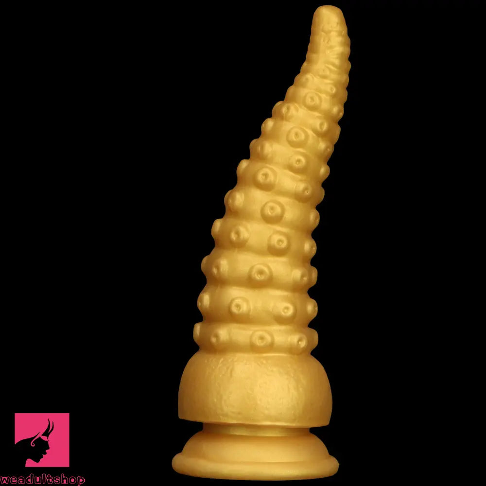 6.1in 6.88in 8.26in 8.66in Gold Silicone Multi-size Octopus Thick Sex Dildo