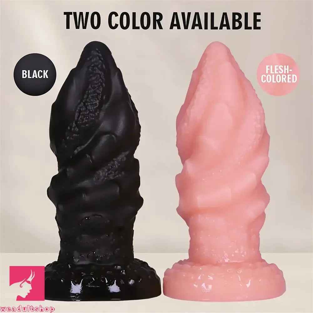 4.4in 5.51in 6.49in 7.67in PVC Anal Plug Odd Spiral Dildo With Suction Cup