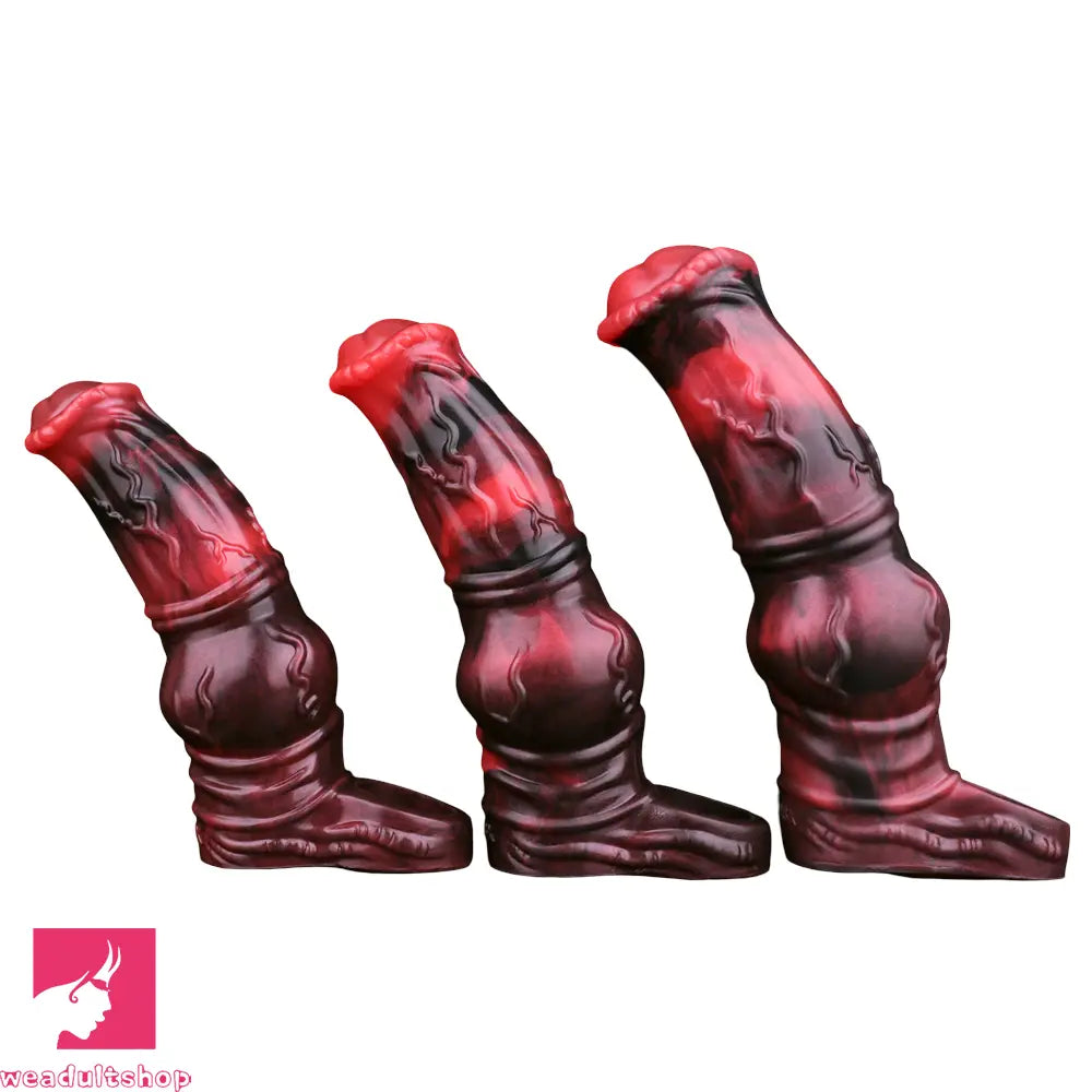 6.18in 7.01in 7.95in Horse Knot Animal Soft Dildo Sleeve Penis Extender