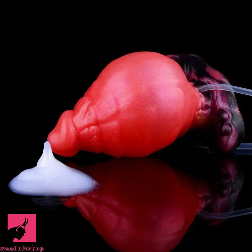 5.31in Fantasy Silicone Soft Inflatable Spraying Water Dildo For Anus Sex