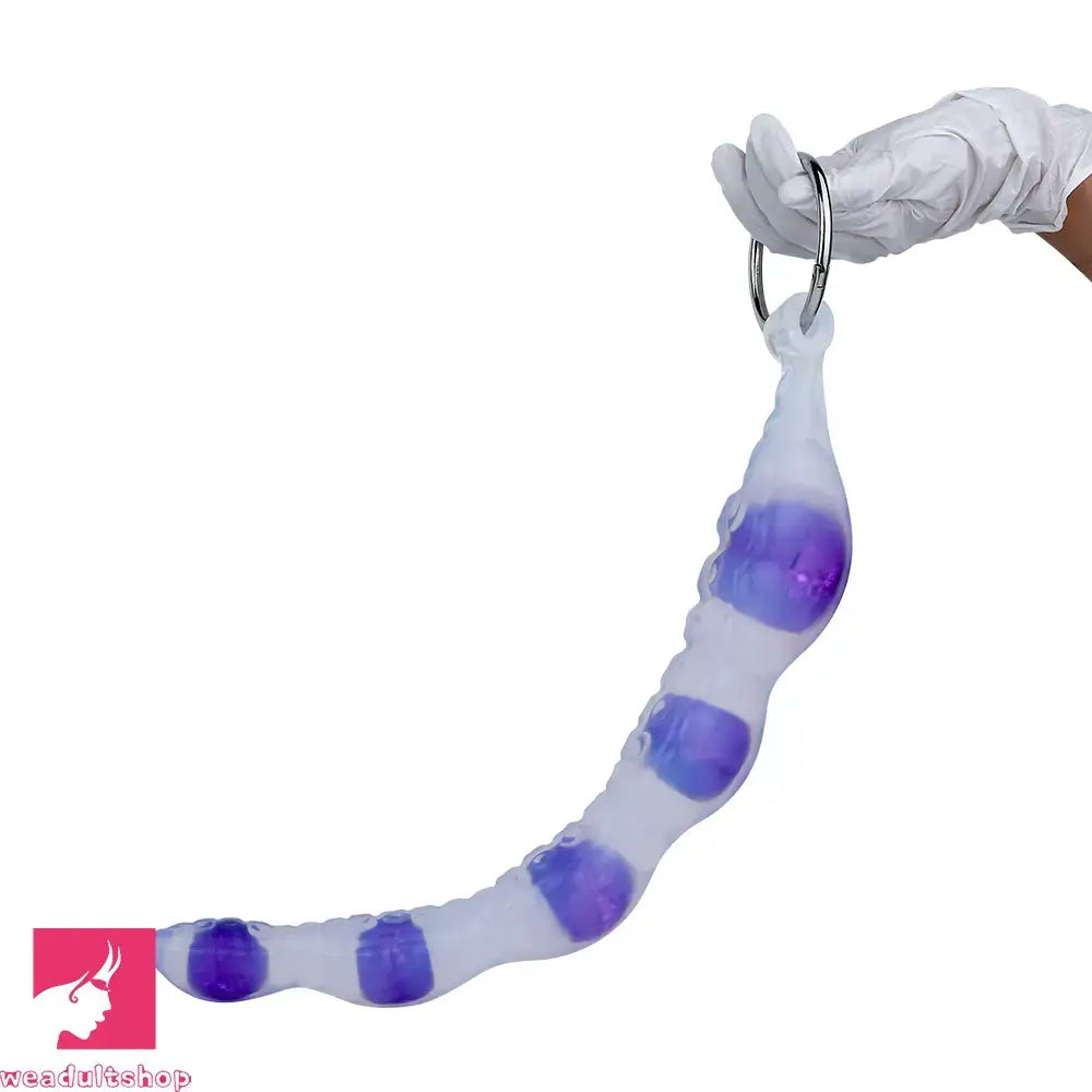18.9in Silicone Huge Long Anal Beads Dildo Prostate Massage Cock Toy