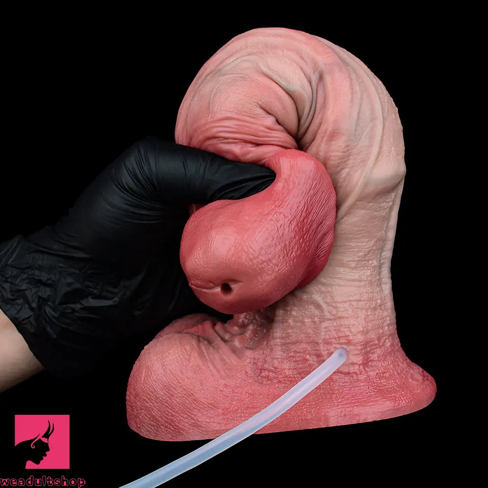 9.33in Couples Sex Game Soft Dual Density Silicone Ejaculating Dildo