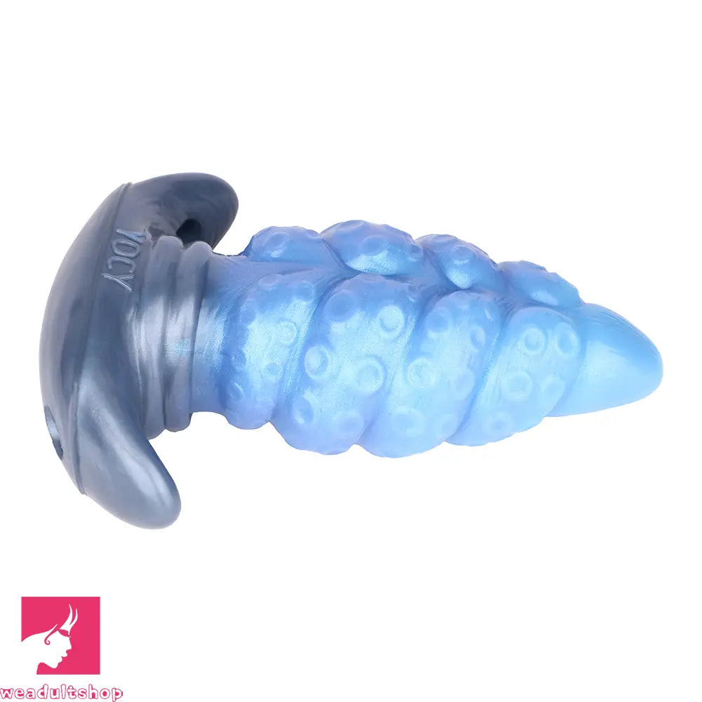 2.91in-9.05in Octopus Vibrating Anchor Dildo Anal Plug Wearable Mouth Gag