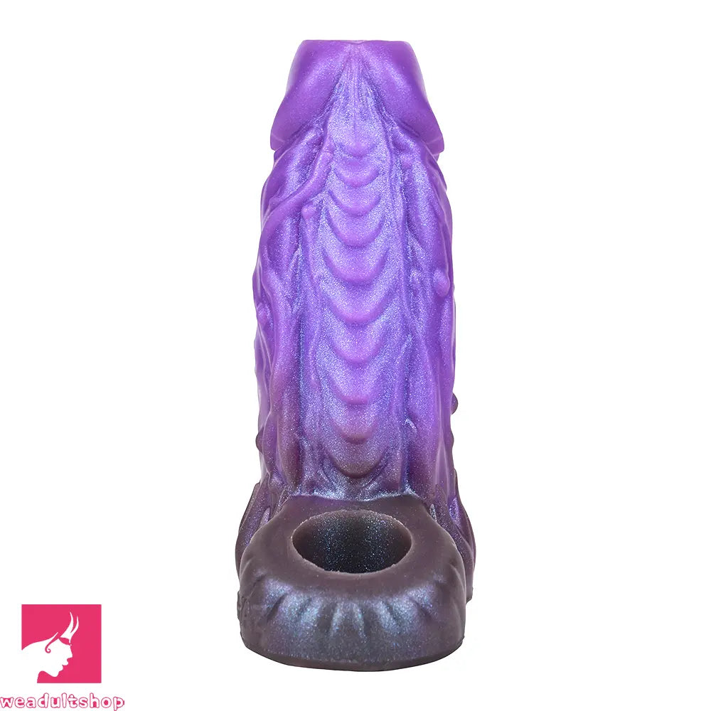 5.78in Beast Creature Fantasy Hollow Dildo Sleeve For Cock Enlargement