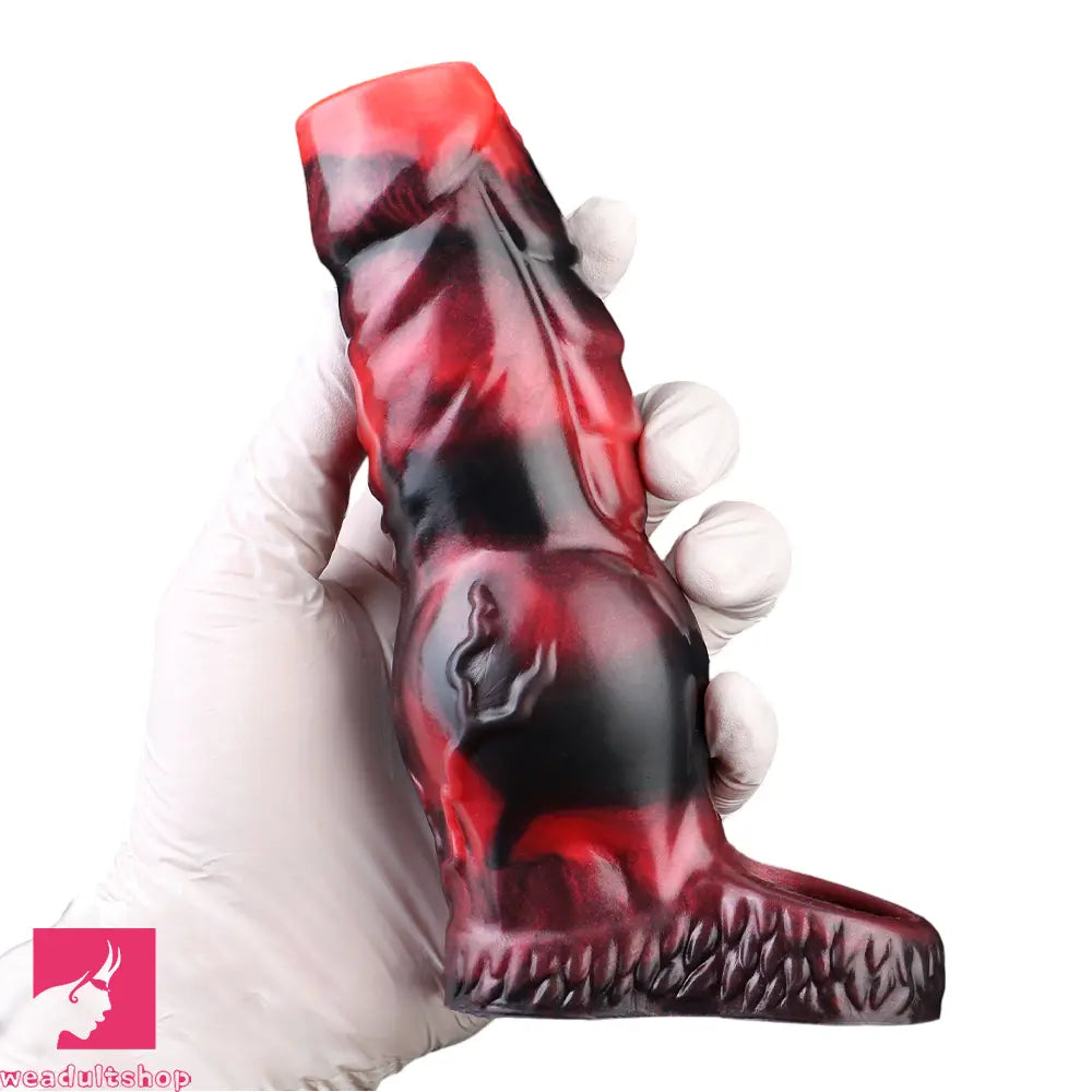 3.62in 4.72in 5.51in 6.69in Knot Animal Soft Dildo Sleeve Penis Extender
