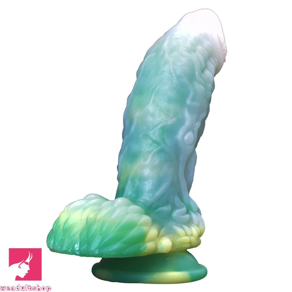 7.48in Dragon Silicone Soft Luminous Dildo Suction Cup Penis Sex Toy