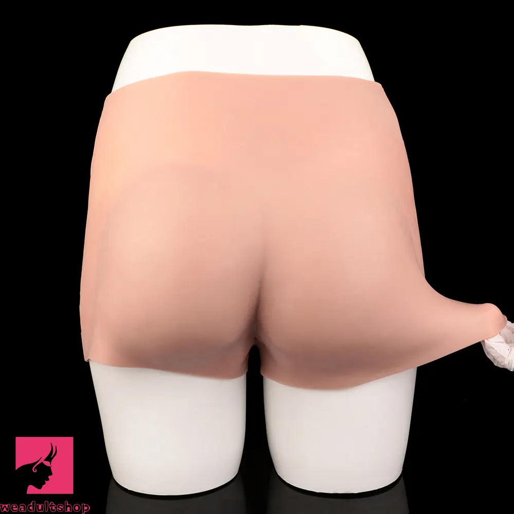 8.86in Hollow Penis Dildo Sleeve Silicone Floppy Pants Thickened Mid-Range