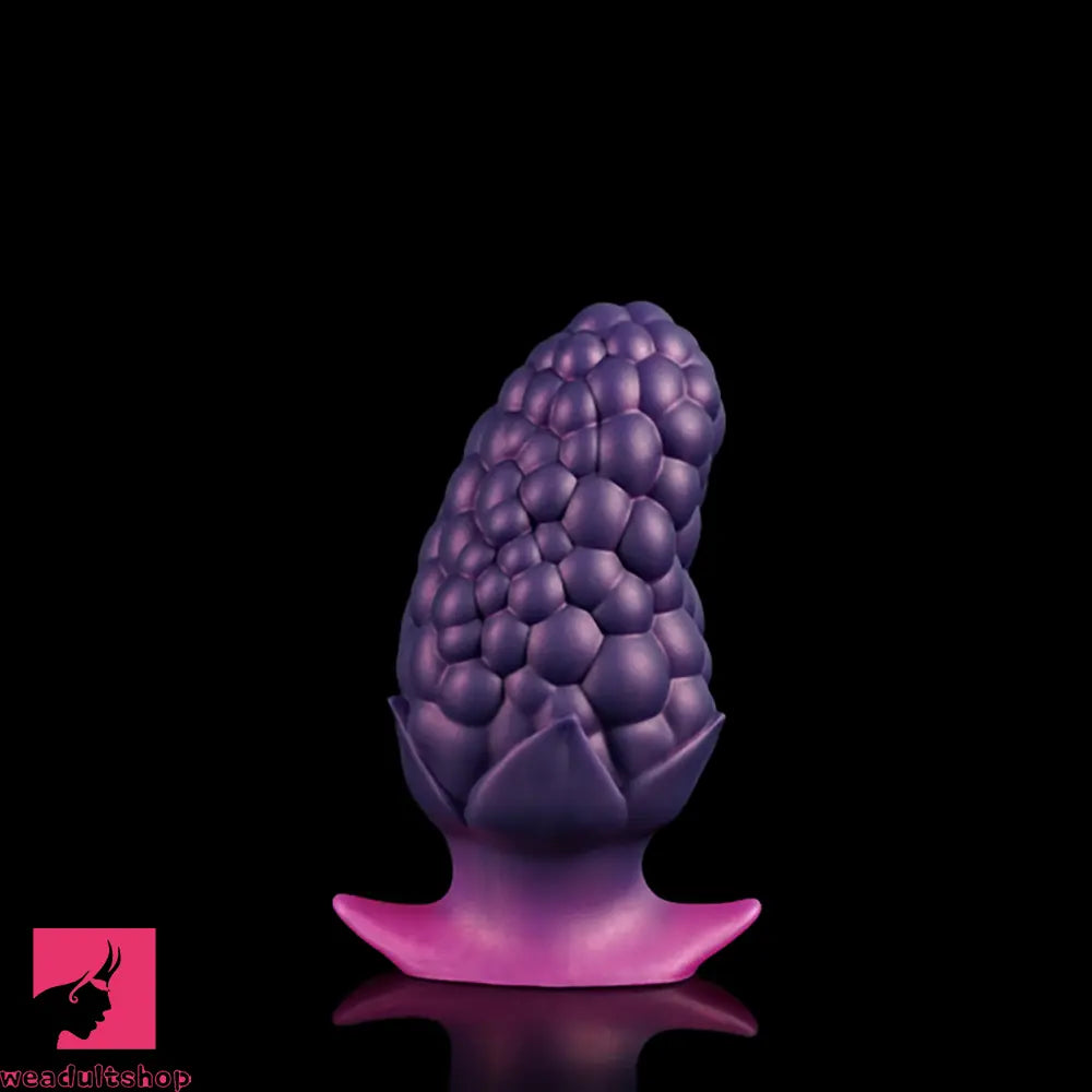 3.7in 5.43in Strawberry Design Small Silicone Soft Butt Plug Anal Dildo