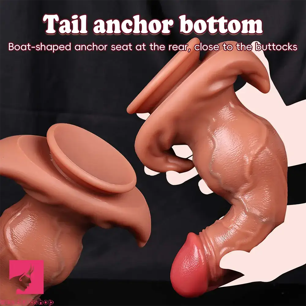 8.46in 9.64in 10.82in Liquid Silicone Big Dildo With Anchor Base Love Toy
