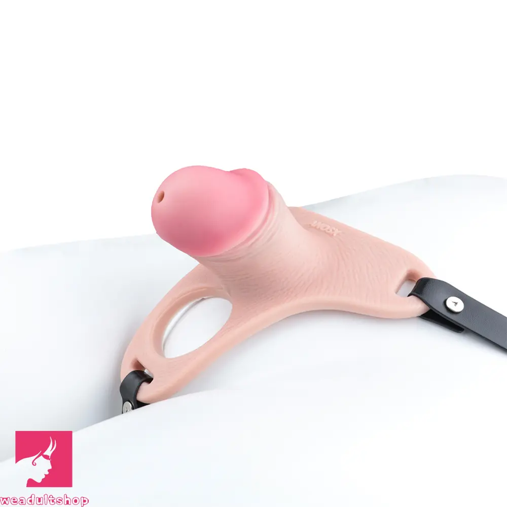 4.33in Strap on Chastity Dildo Wearable Realistic Cock Cage For Men Dilator