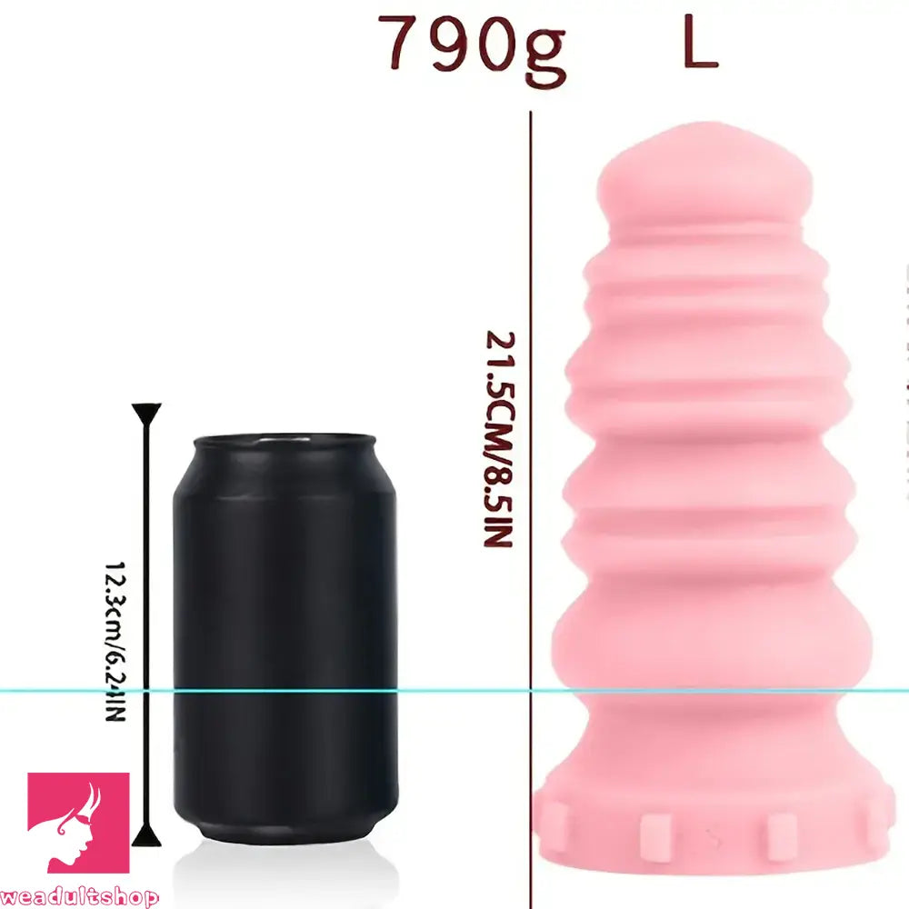 6.69in 7.87in 8.46in 9.25in 10.24in Soft Silicone Odd Big Macaron Thick Dildo