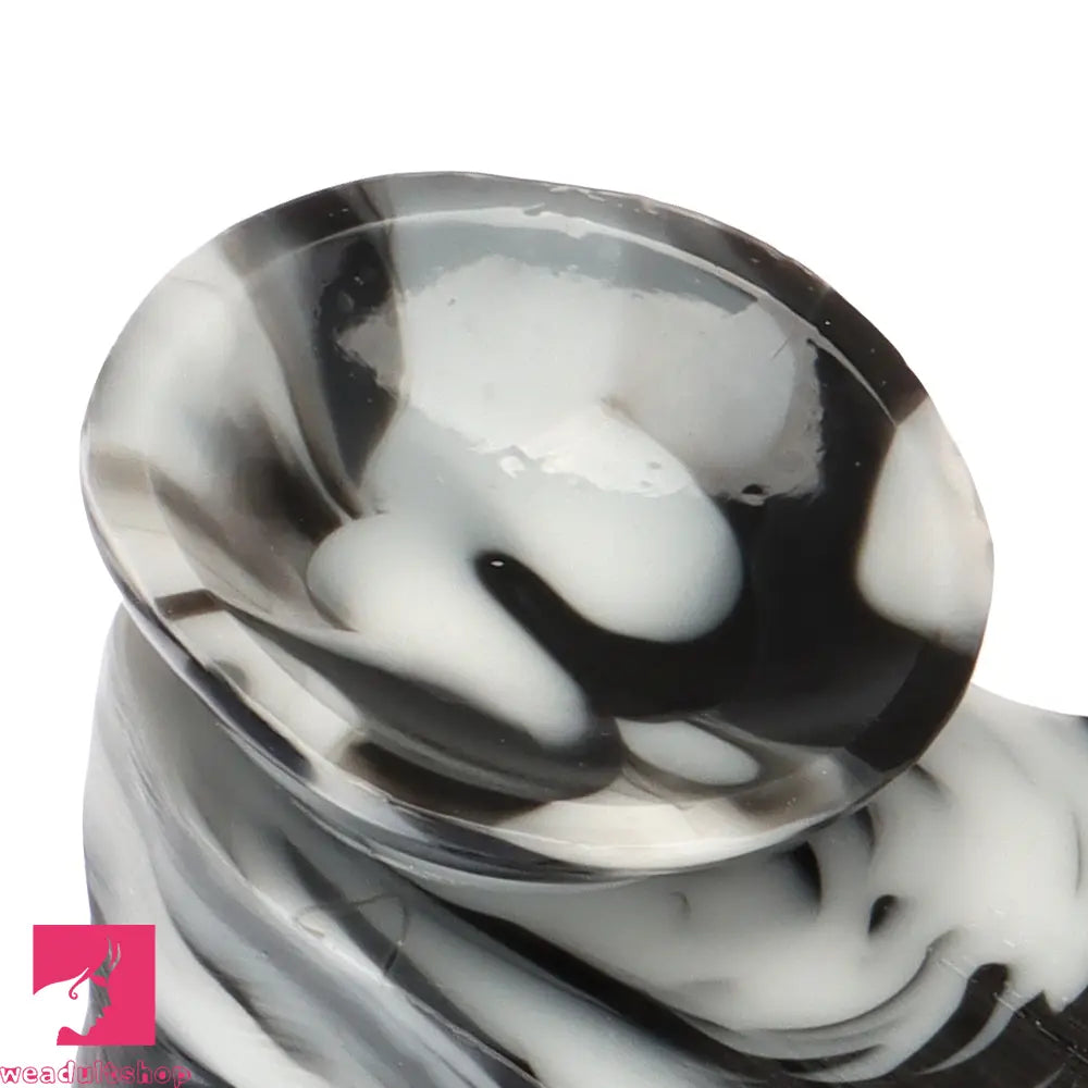 13.38in Black White Mixed Color PVC Extra Huge Long Thick Male Dildo