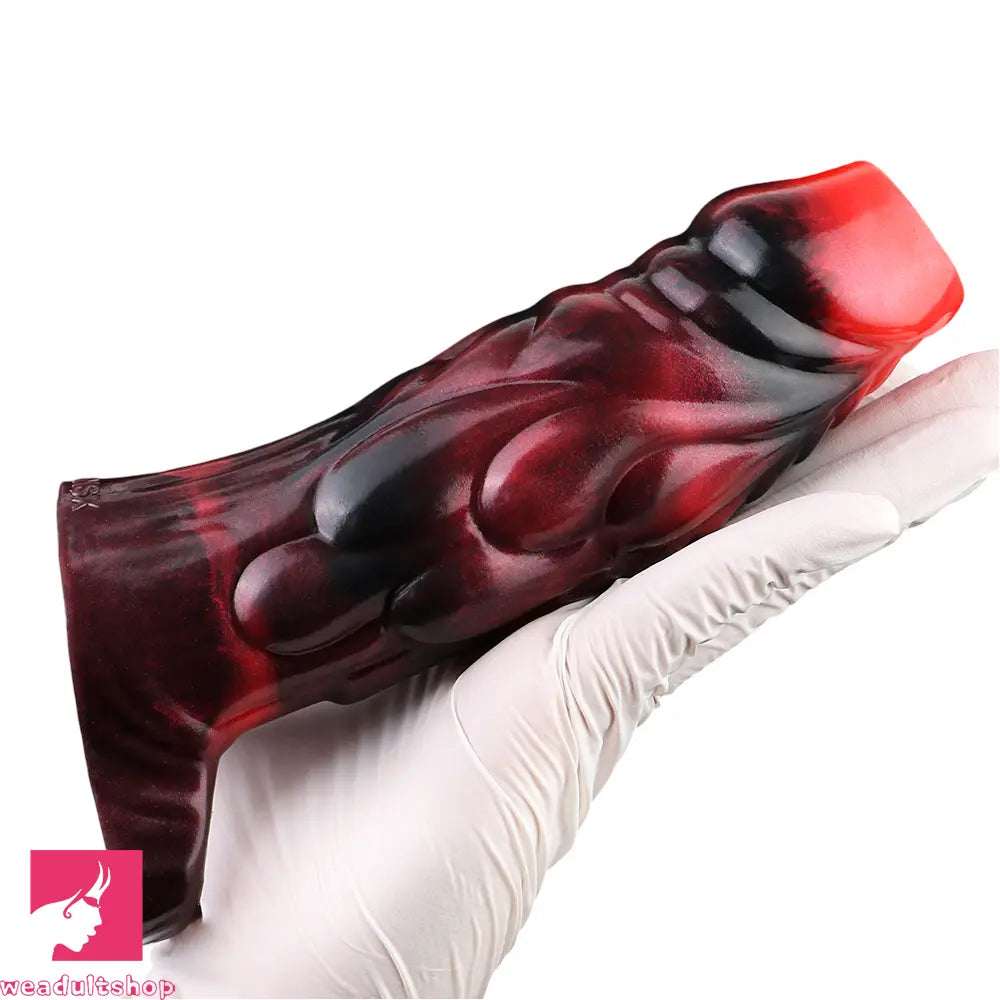 3.54in 4.72in 5.51in 6.69in Monster Silicone Soft Dildo Sleeve Penis Extender