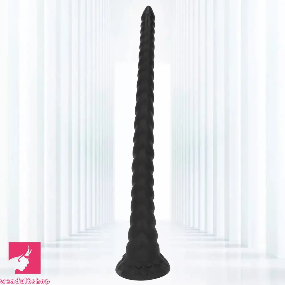 22.04in Liquid Silicone Super Long Texture Anal Plug Large Soft Sex Dildo