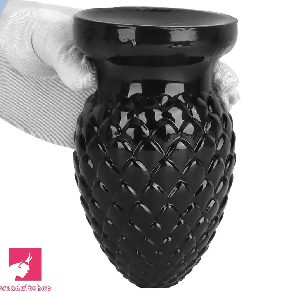 3.93in 5.9in Newbie Clit Female Masturbator PVC Black Butt Plug Dildo