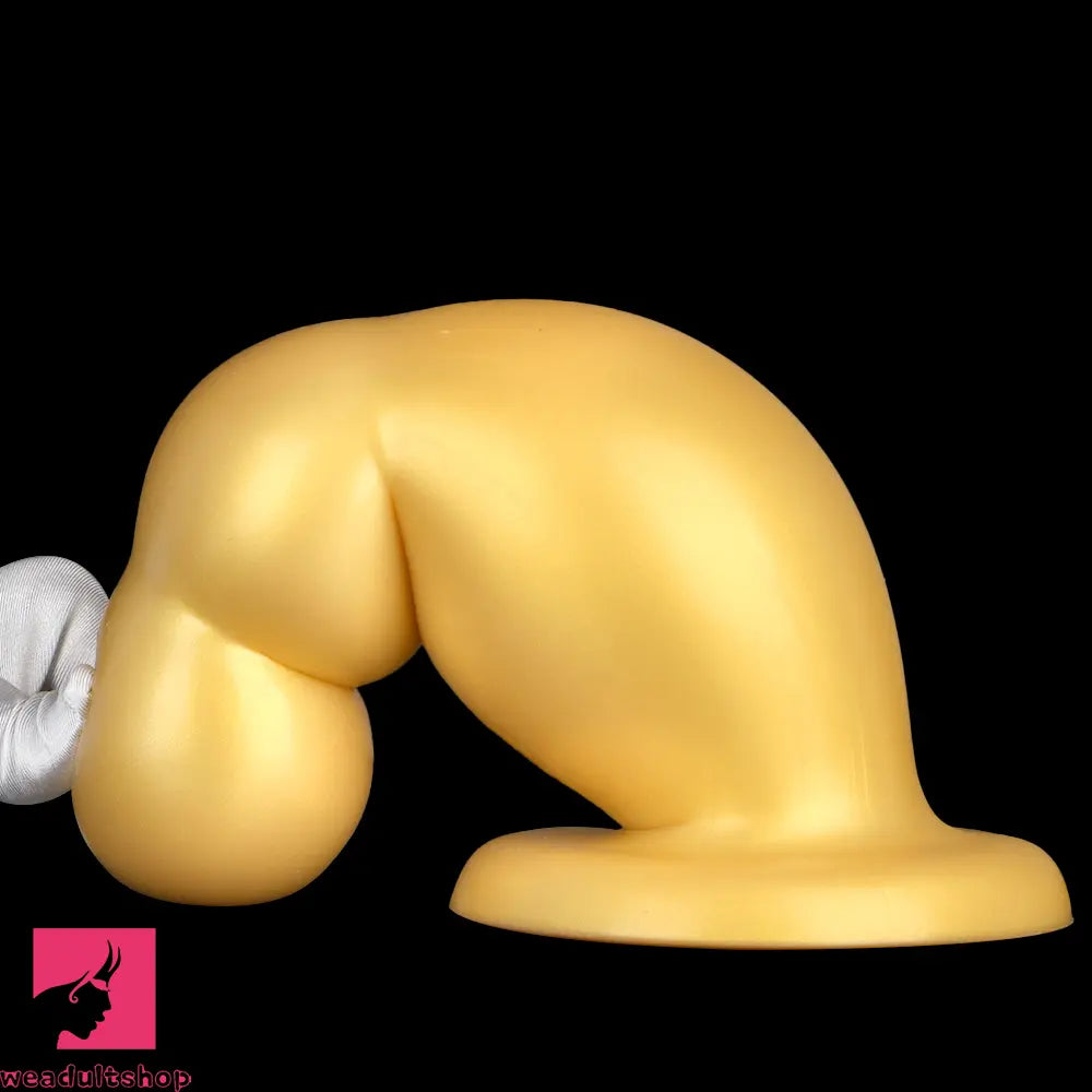 6.7in 10.23in Golden Silicone Extra Large Thick Butt Plug Dildo Butt Beads