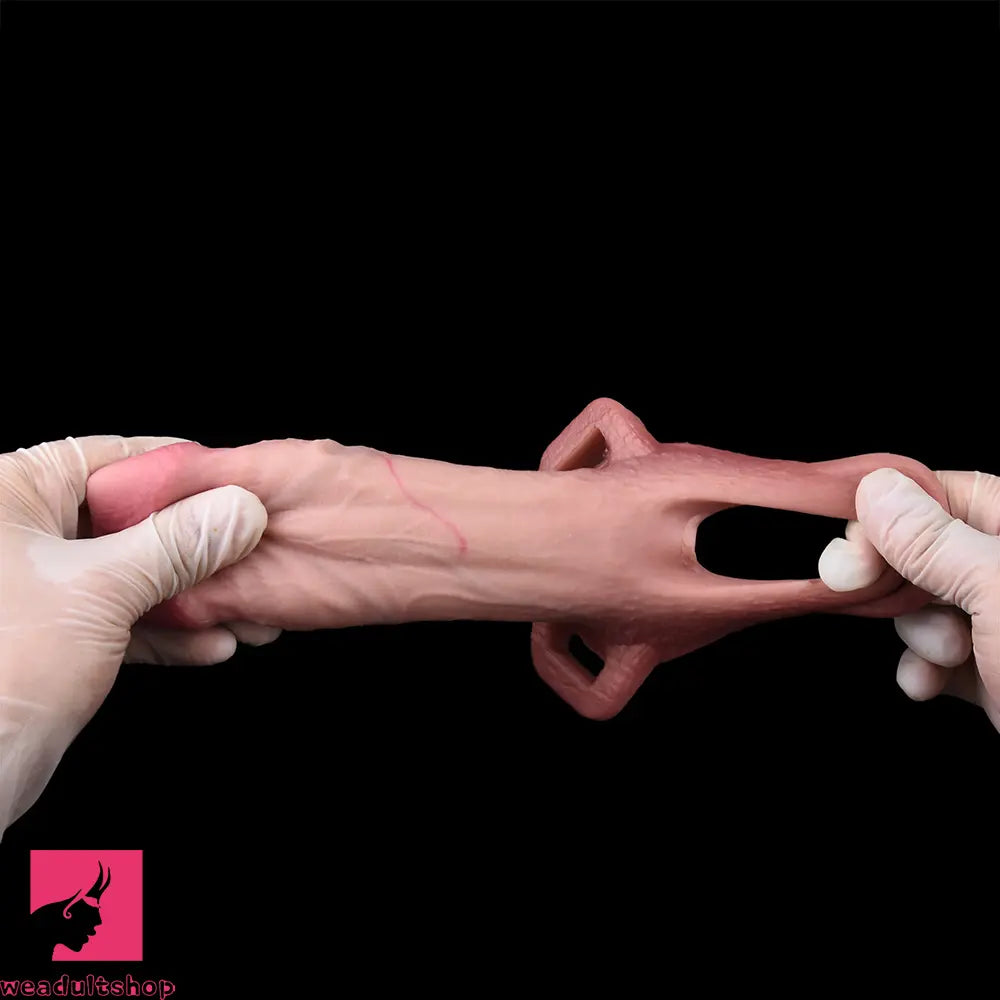 5.7in Strap on Penis Extender Penis Sleeve Dildo Passion Cervix Stimulator