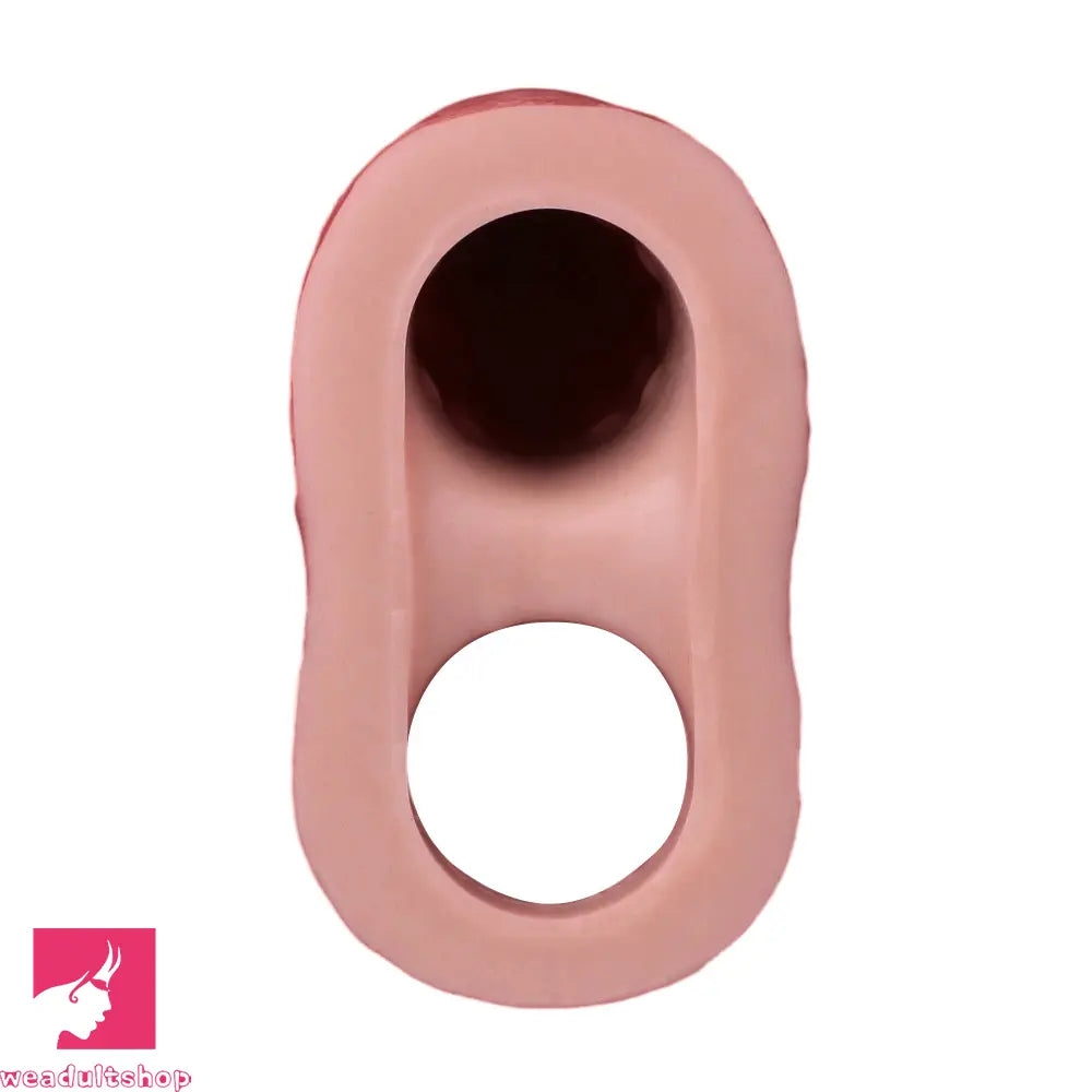 5.87in Liquid Silicone Hollow Penis Sleeve Dildo For Enlargement Thicken