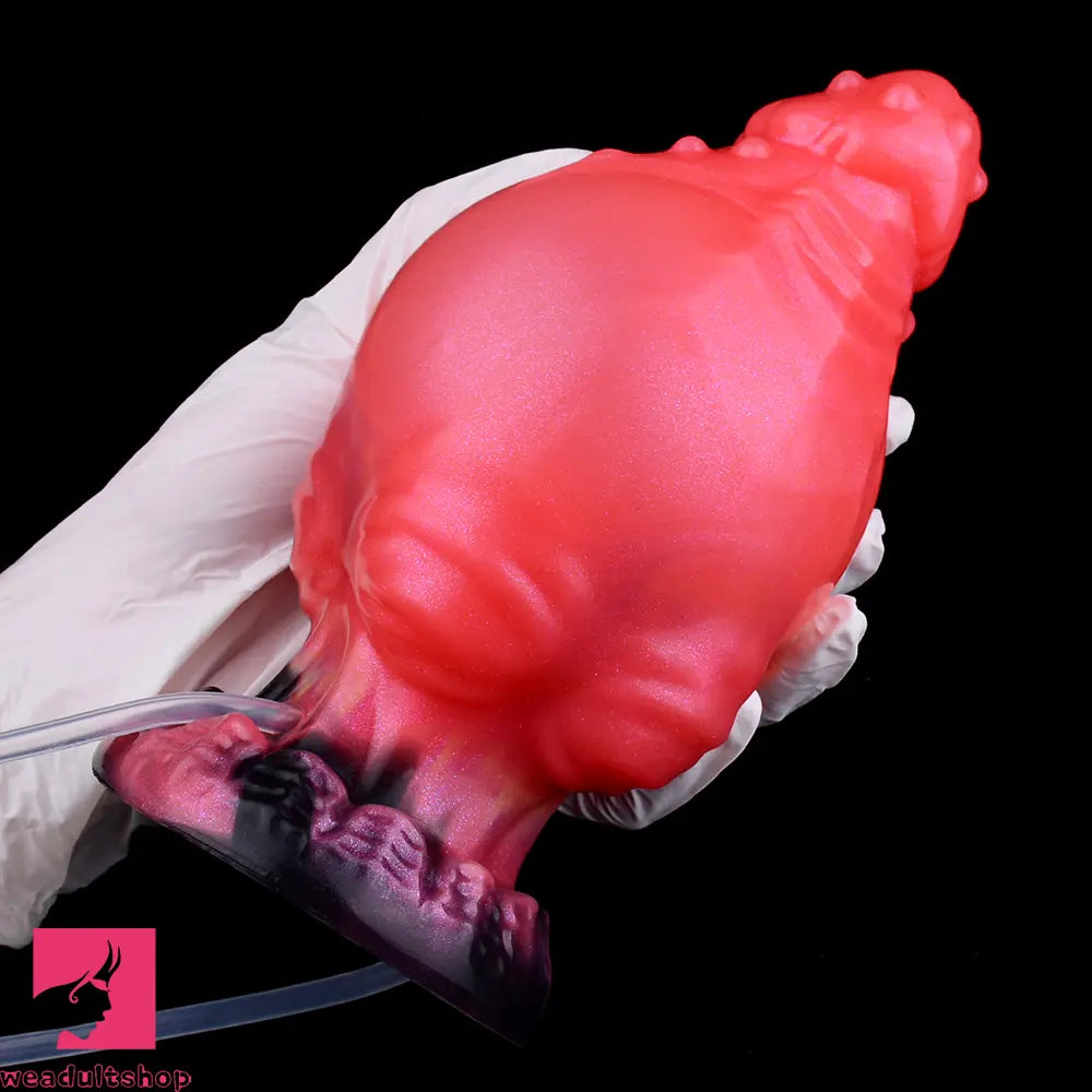 5.71in Fantasy Knot Spiked Silicone Soft Inflatable Spraying Water Real Dildo