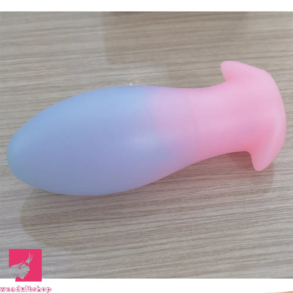 4.52in-8.66in Luminous Soft Luminous Glowing Dildo Prostate Anal Plug