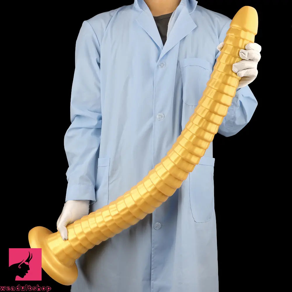 31.5in Golden Silicone Soft Huge Long Masturbator For Women Cock Dildo