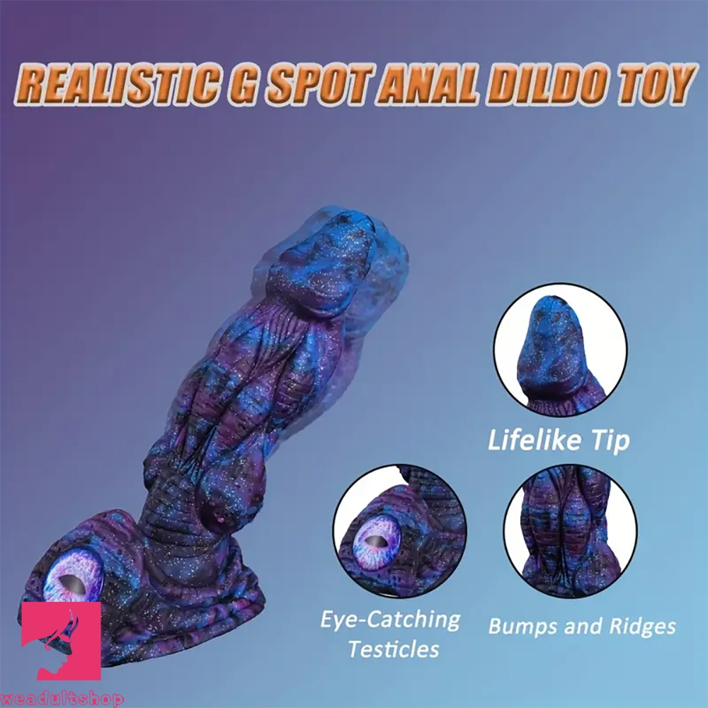 8.58in 9.2in 11in Silicone Fantasy Creature Big Dildo With Real Double Eyes