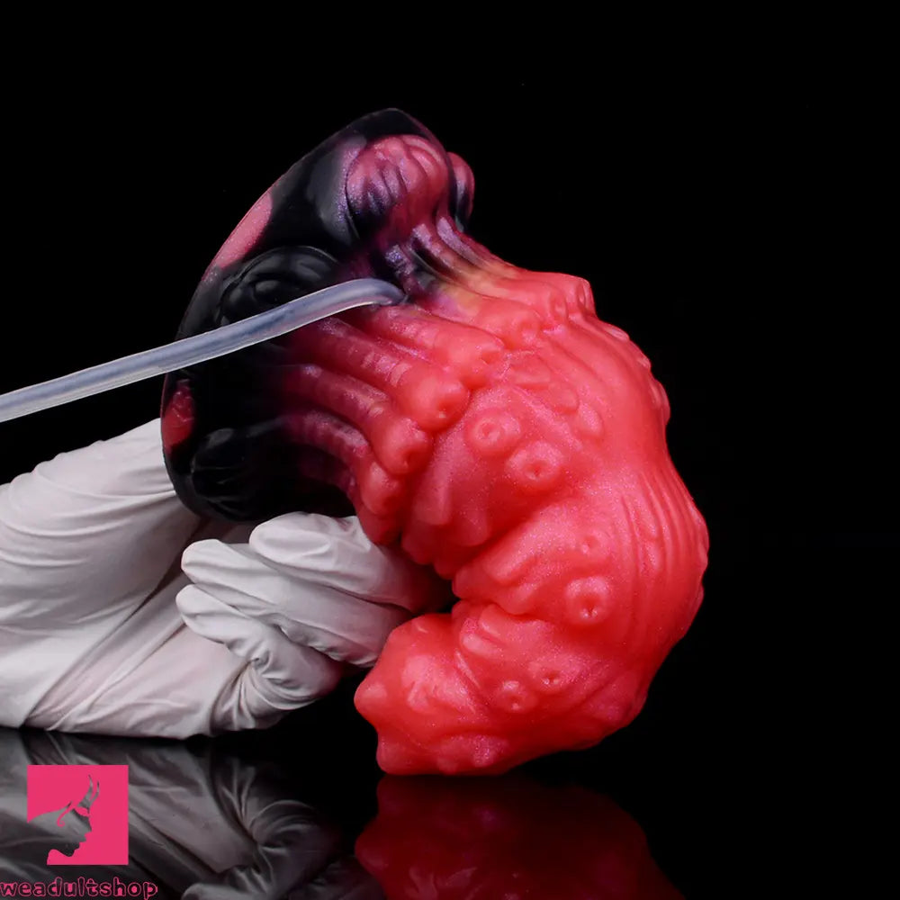 5.83in Fantasy Odd Silicone Soft Inflatable Spraying Water Dildo Butt Plug