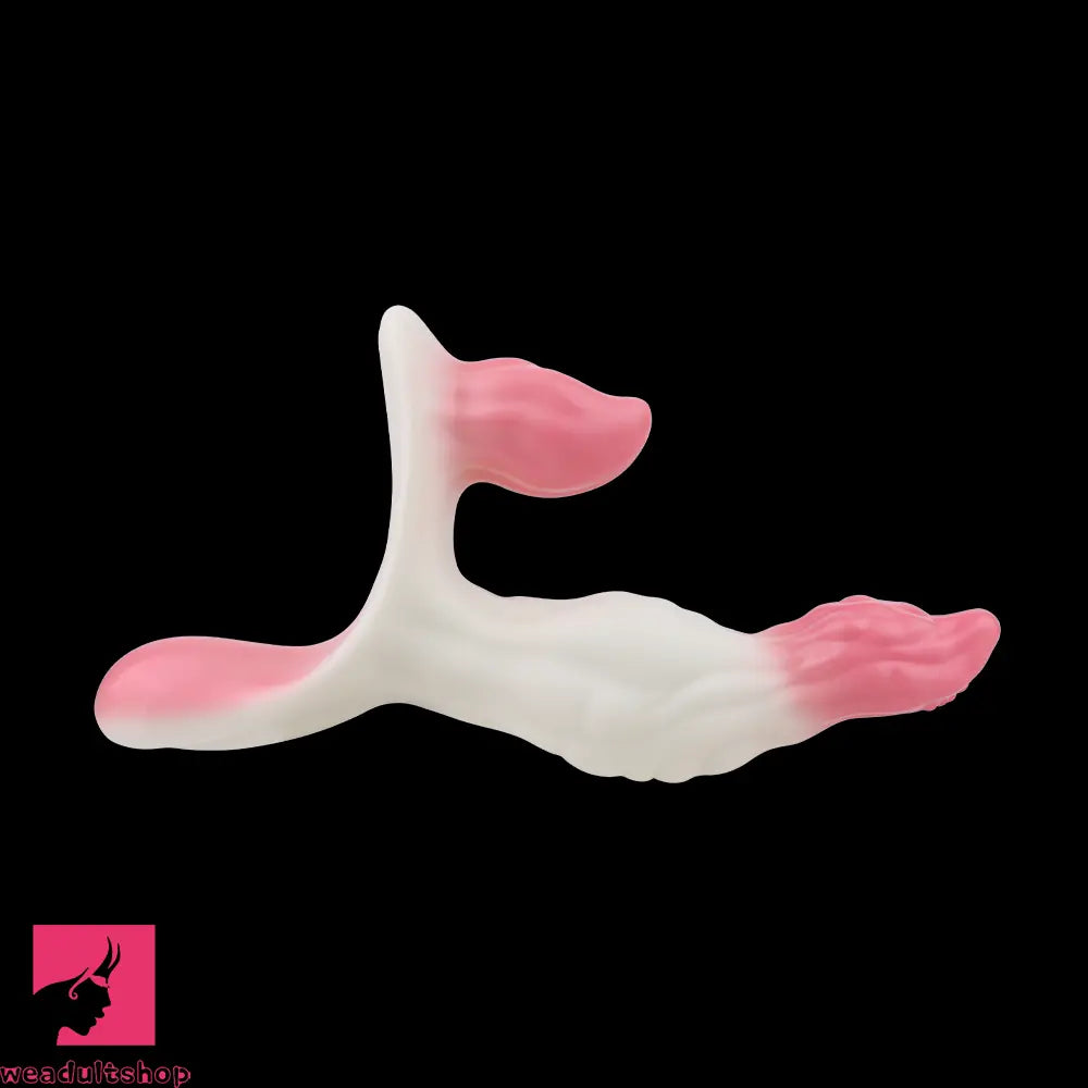 6.18in Wearable Strap on Vibrating Soft Liquid Silicone Dildo Clit Dildo