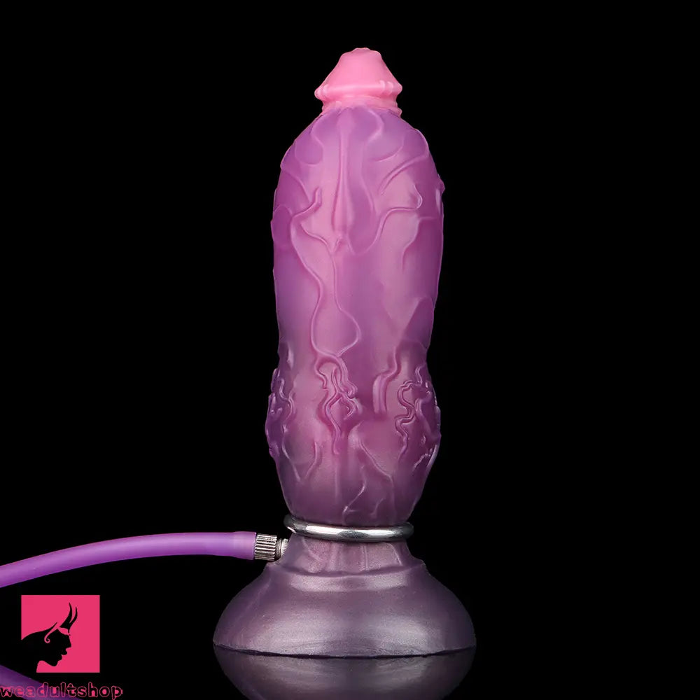 7.24in Fantasy Dog Knot Squeezing Inflatable Alien Penis Dildo For Sex