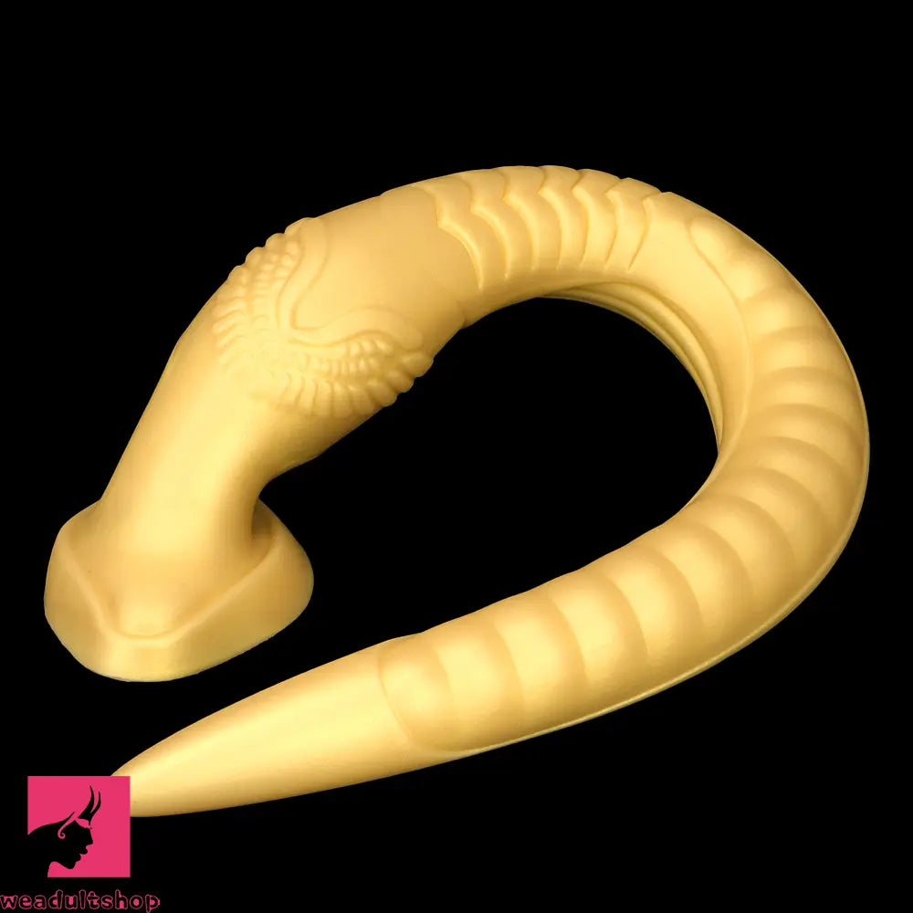 12.2in 16.14in 20.07in Gold Silicone Super Long Anal Dilator Dildo Huge Toy