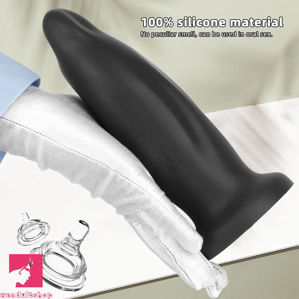 7.67in Liquid Silicone Thick Soft Dolphin Animal Dildo For Cock Orgasm