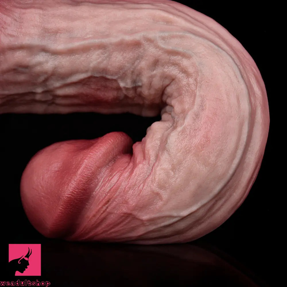 9.02in Realistic Soft Texture Dual Density Silicone Ejaculating Dildo